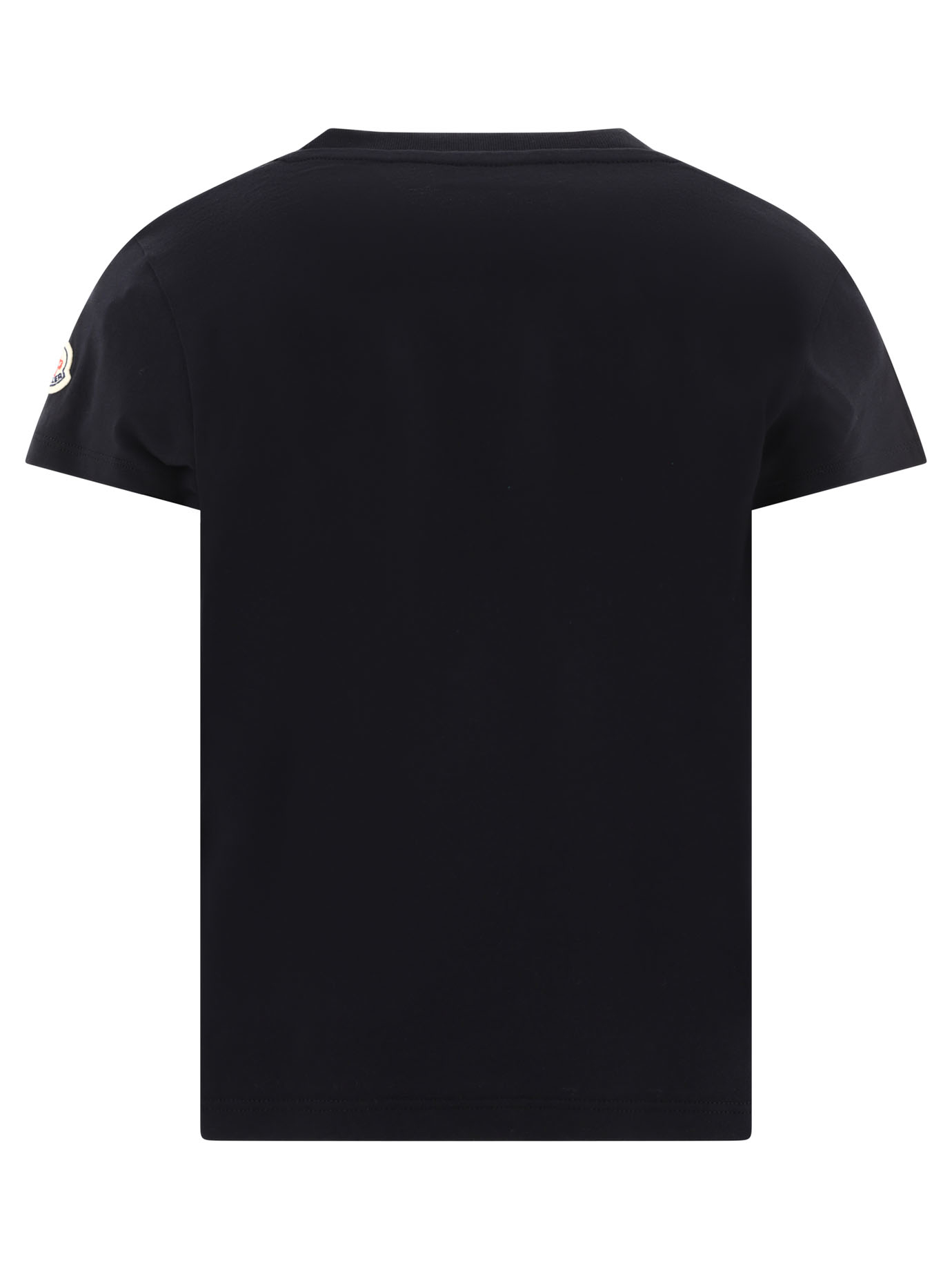 MONCLER ENFANT Black   Embellished t-shirt